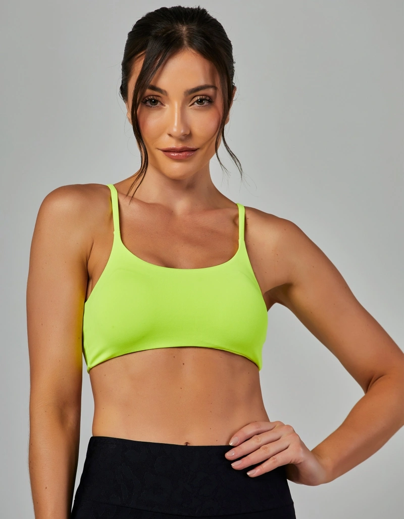 Vestem - Sports Bra Park Yellow Neon - TOP678.ESS.C0009