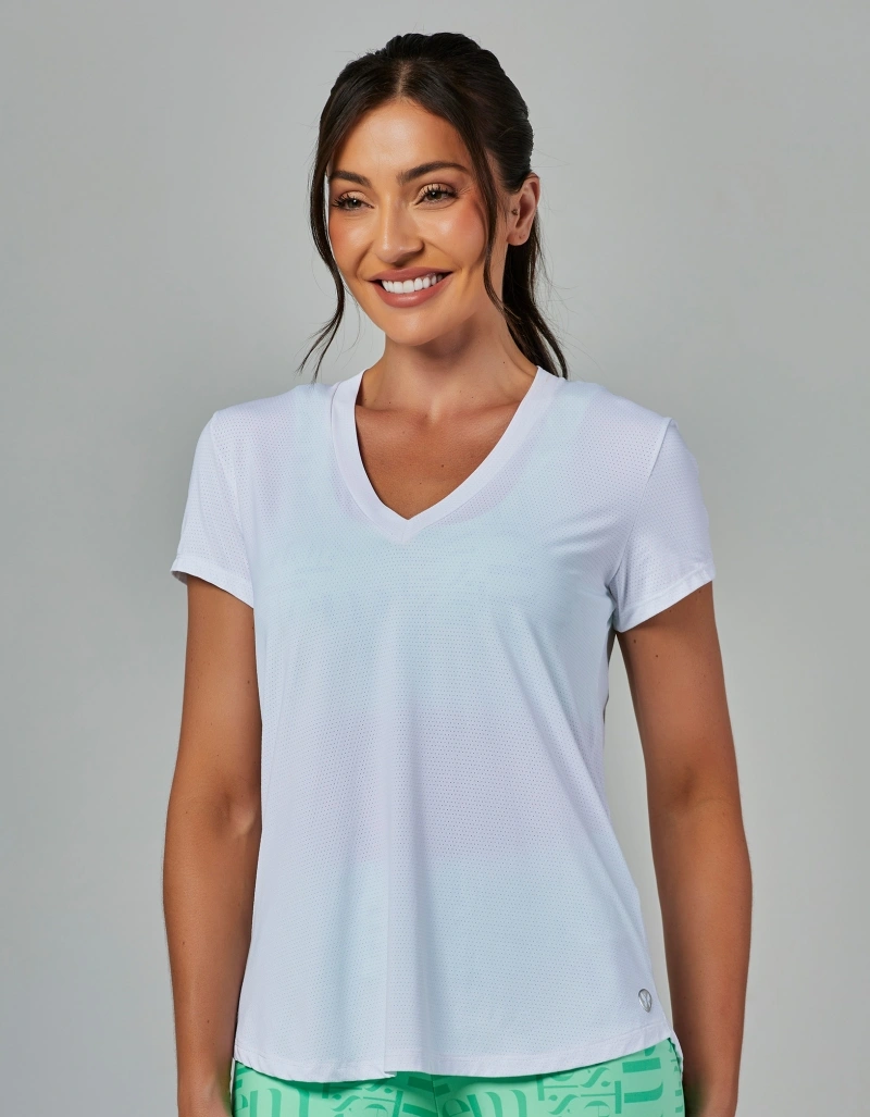 Vestem - Shirt Dry Fit Short Sleeve Janice White - BMC31.ESS.C0001