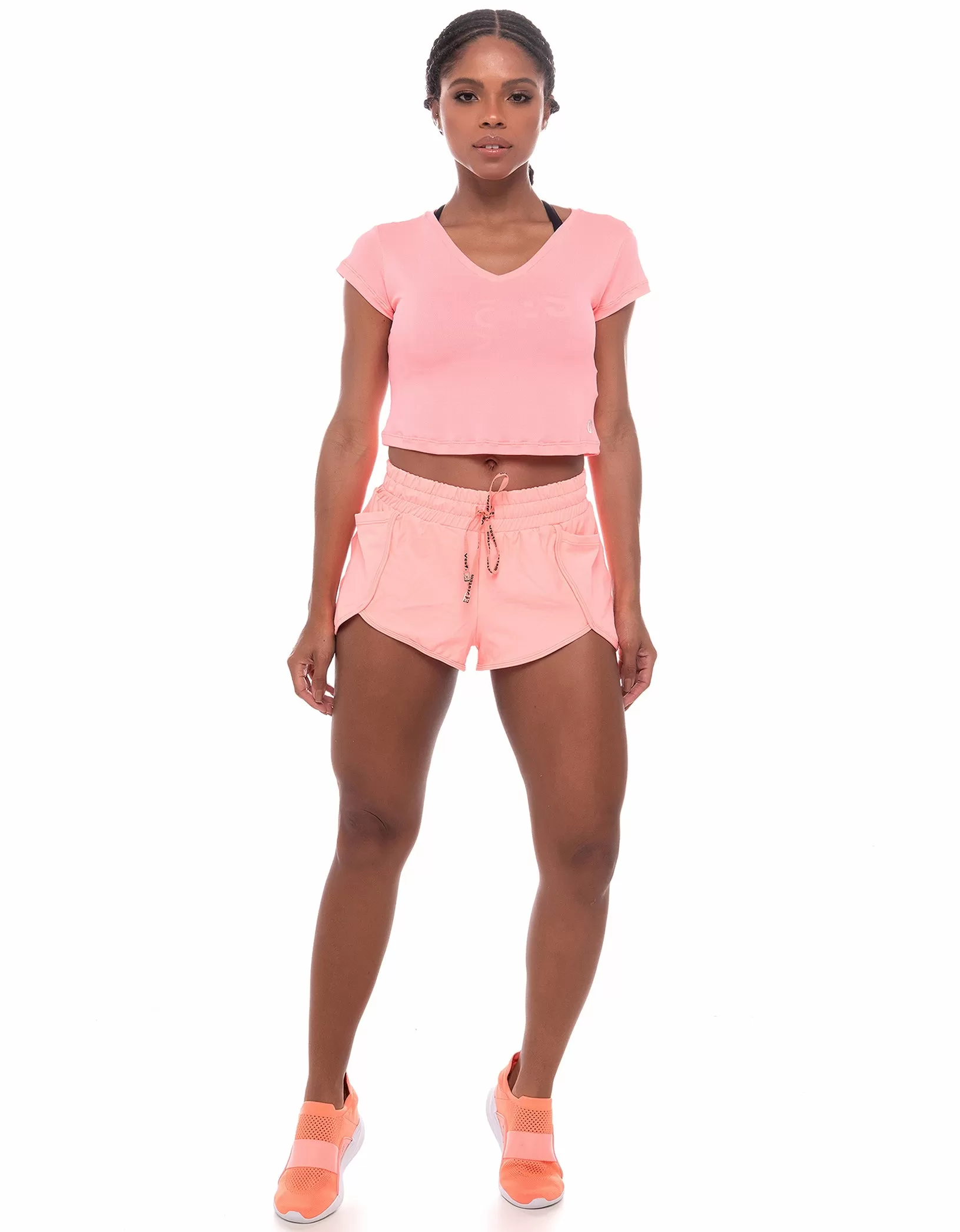 Vestem - Shorts New Luxor Coral Neon Laranja - SH371.ESS.C0247