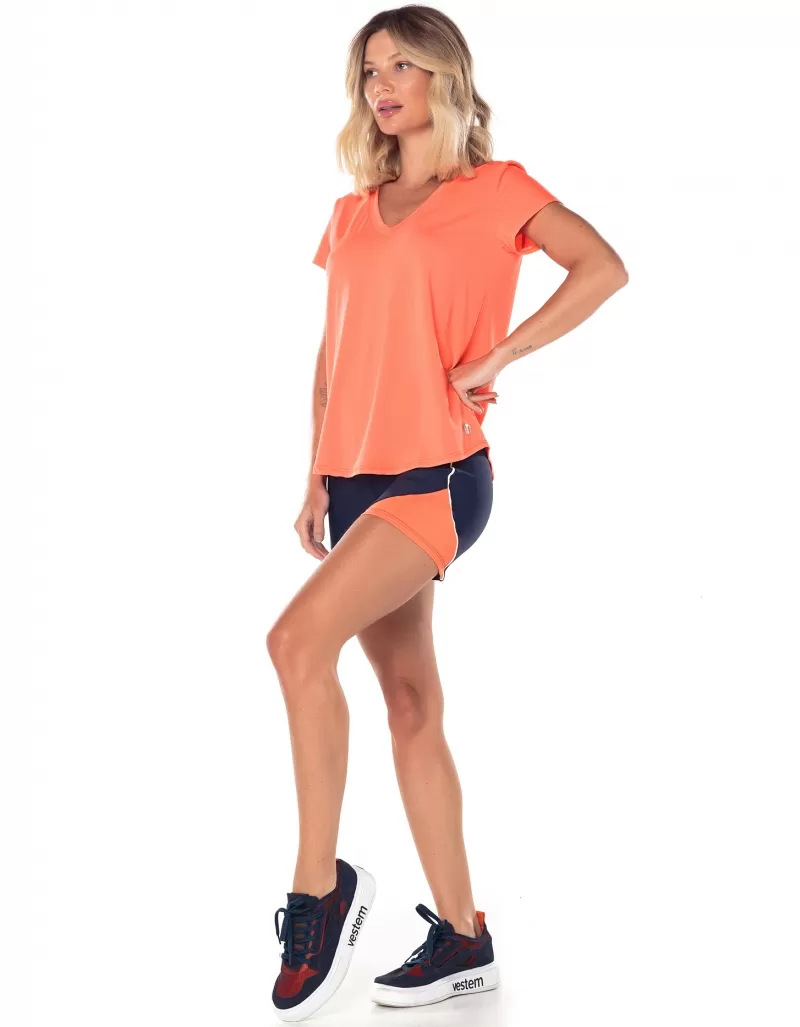 Vestem - Shirt Dry Fit Short Sleeve Janice Orange Neon - BMC31.ESS.C0007