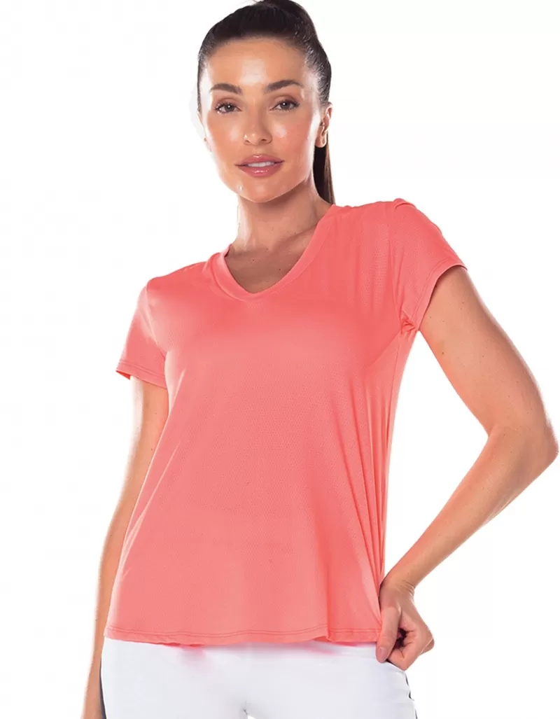 Vestem - Janice Orange Zig Zag Dry Fit Short Sleeve Shirt - BMC31.ESS.C0247