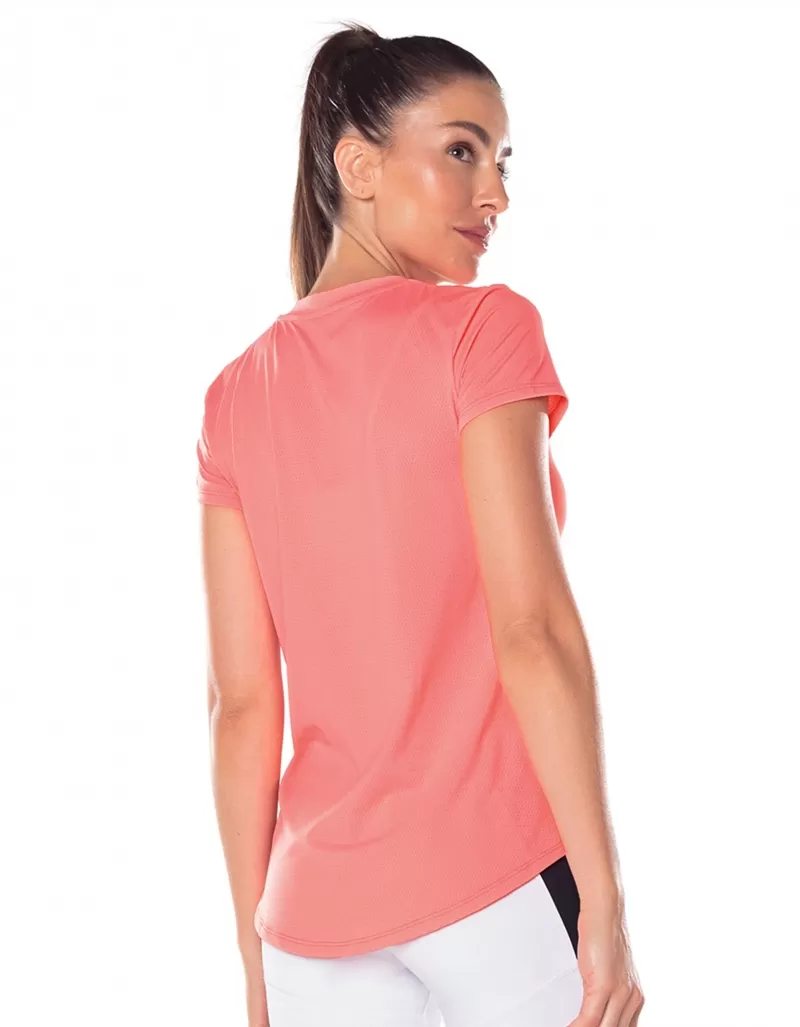 Vestem - Janice Orange Zig Zag Dry Fit Short Sleeve Shirt - BMC31.ESS.C0247