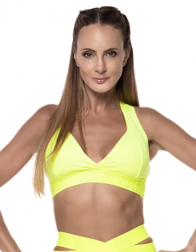 Vestem - Top Camouflage Amarelo Neon - TOP508.ESS.C0009