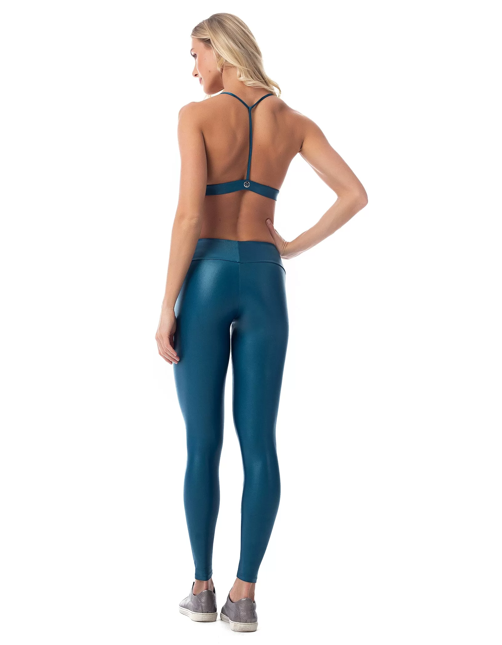 Vestem - Galaxy Blue Snake Leather Top - TOP565.C0084