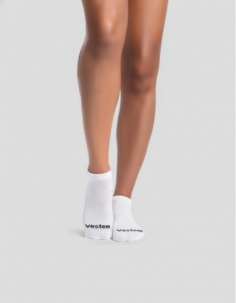 Vestem - Try Try Again White Socks Non-slip Sneakers - MEI08.C0001