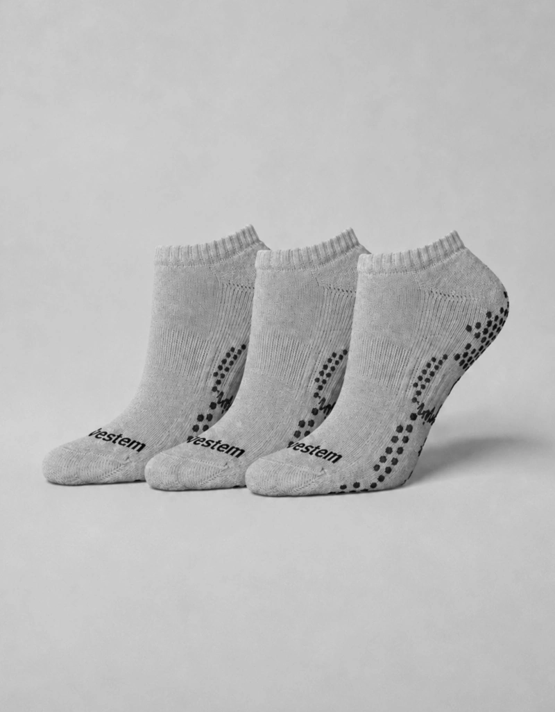 Vestem - Socks Non-slip Try Try Again Blend Light Gray - MEI08.C0013