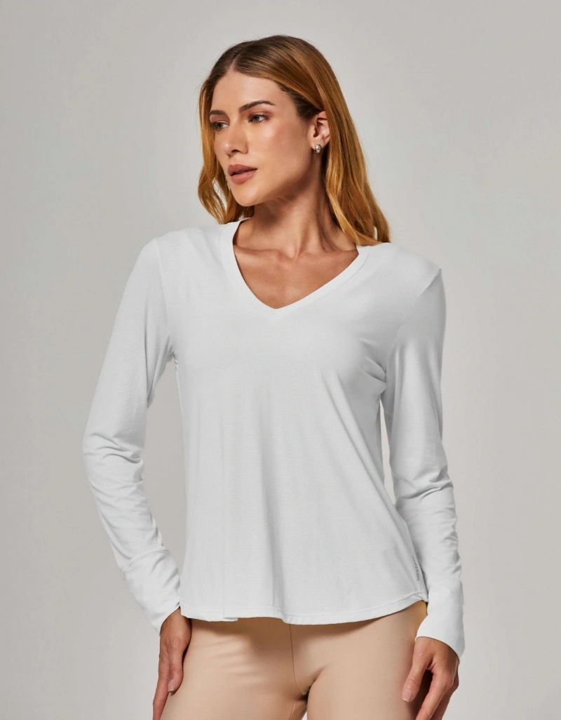 Vestem - Dry Fit Long Sleeve Shirt Janice White - BML16.ESS.C0001