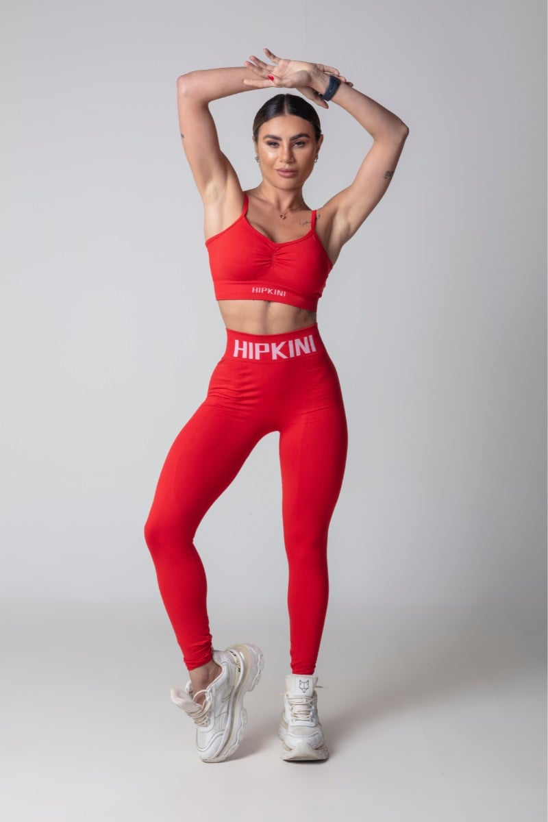 Hipkini - Legging Seamless Blogger Fitness Red - 3339682