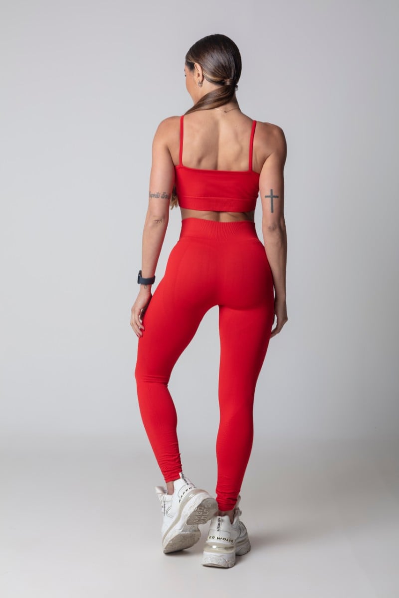 Hipkini - Legging Seamless Blogger Fitness Red - 3339682