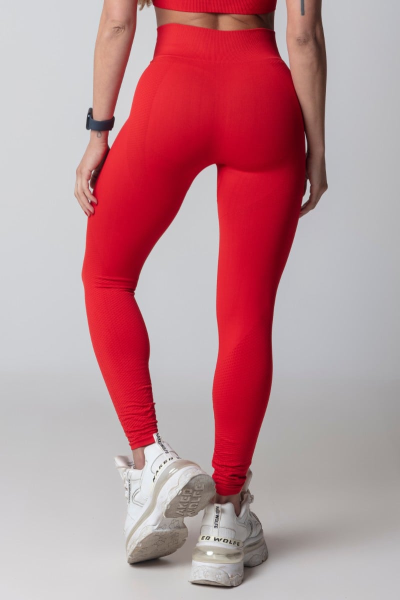 Hipkini - Legging Seamless Blogger Fitness Red - 3339682
