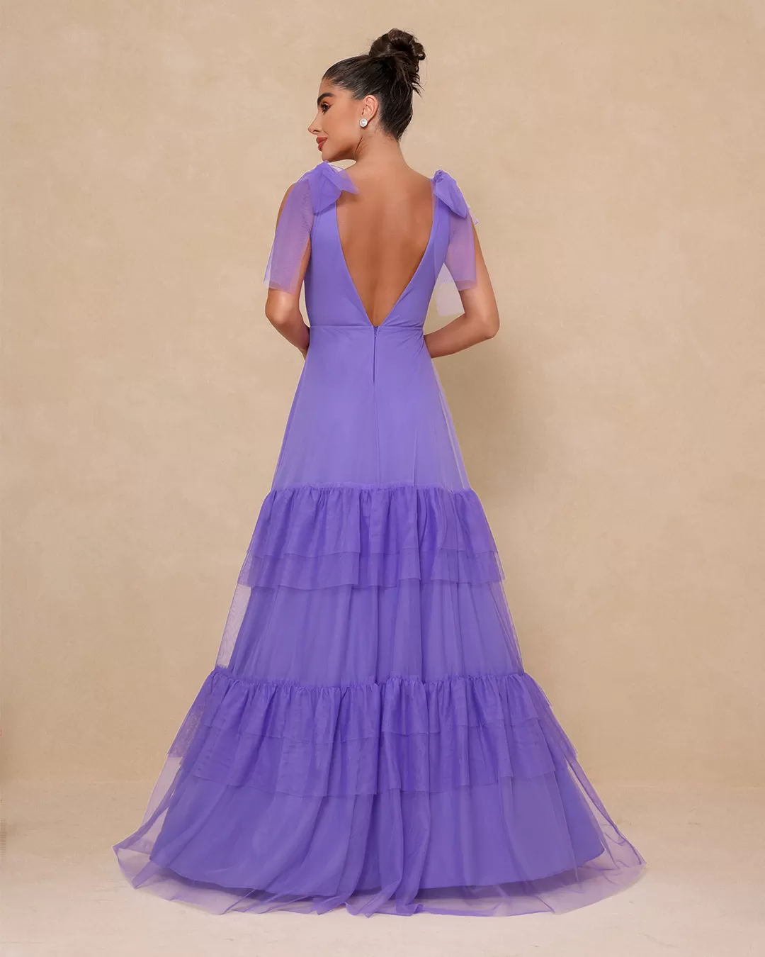 Dot Clothing - Vestido Dot Clothing Longo Tule Lavanda - 1827LAVA