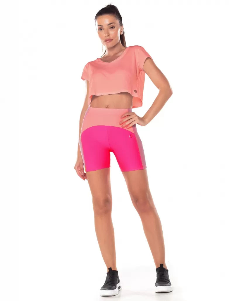 Vestem - Dry Fit Amber Orange Zig Zag Short Sleeve Shirt - BMC625.ESS.C0247