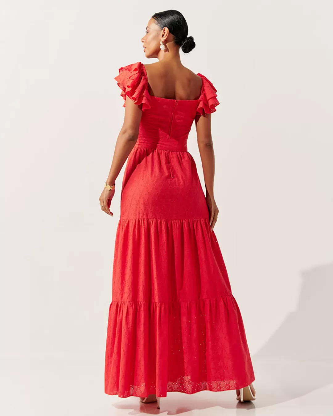 Innocence - Dress Innocence Long Laise frill Red - 50982VERM