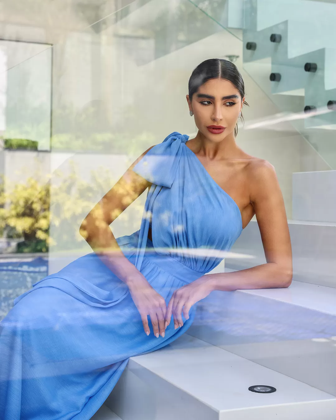 Dot Clothing - Vestido Dot Clothing Longo com Top Azul Claro - 1868AZULCL