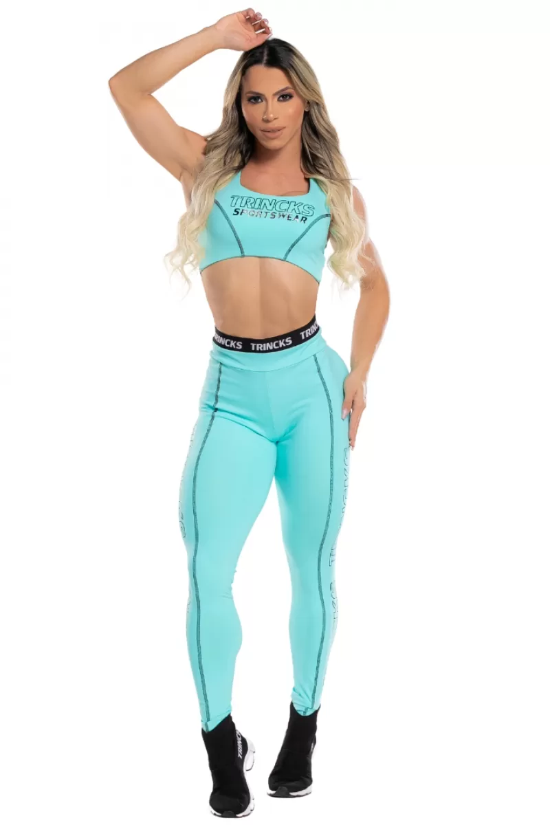 Trincks - Conjunto Calça Legging e Top Sports Ocean Trincks - 