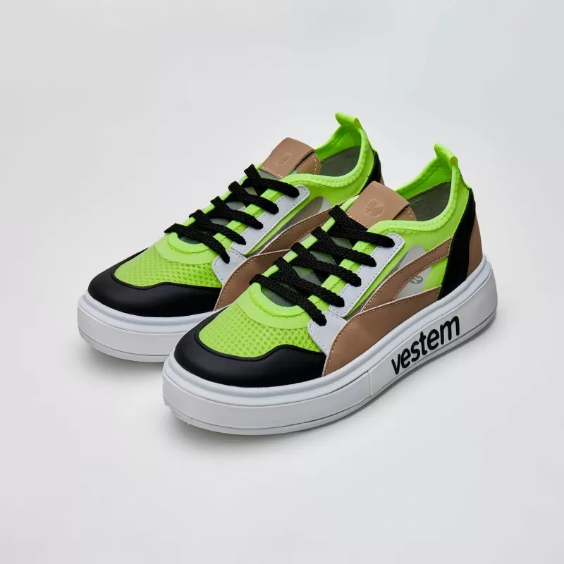 Vestem - Frida Multicolor Sneakers Beige Shitaki and Yellow - TE20.C0313