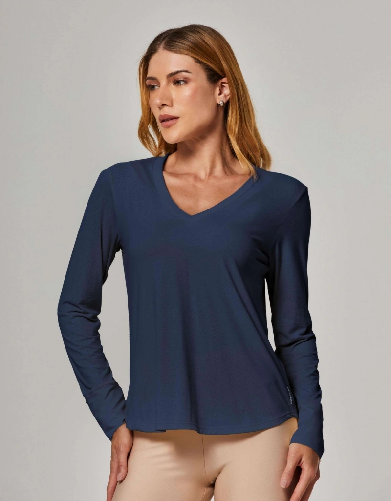 Vestem - Blusa Dry Fit Manga Longa Janice Marinho Escuridão - BML16.ESS.C0173