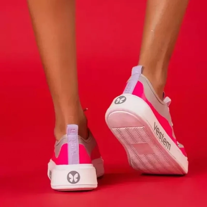 Vestem - Tenis Monalisa Pink e Cinza - TE24.C0011