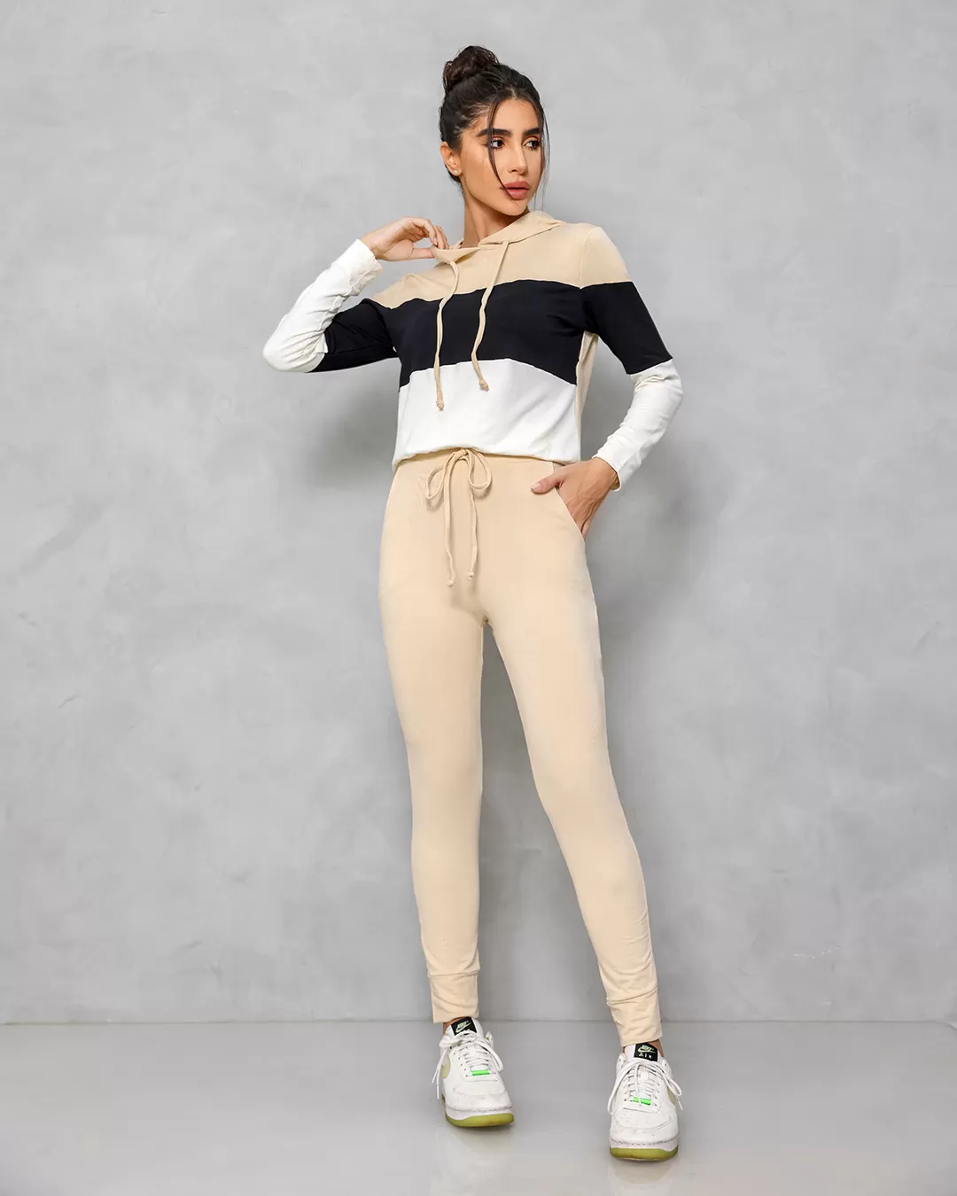 Dot Clothing - Conjunto Dot Clothing Moletinho Bege - 1688BEGE