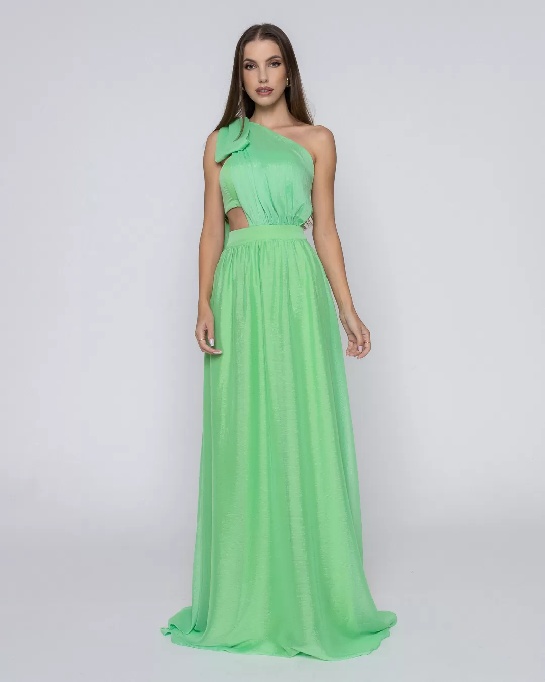 Dot Clothing - Dress Dot Clothing Long with Green Top - 1868VERDE