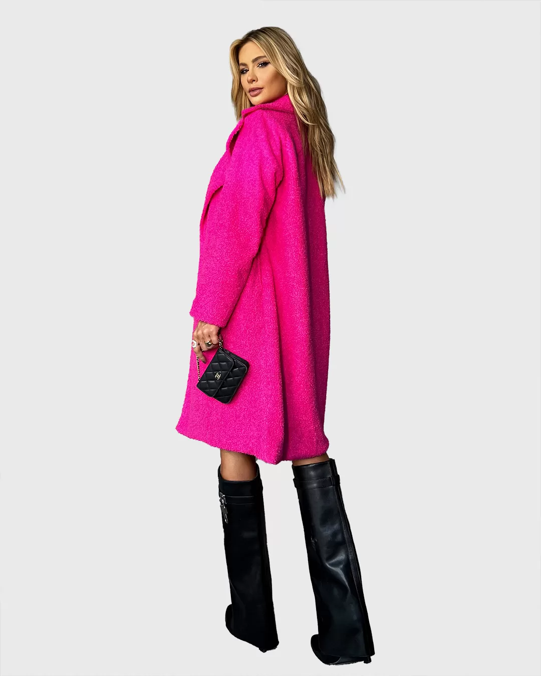 Dot Clothing - Long Pink Dot Clothing Coat - 1926PINK