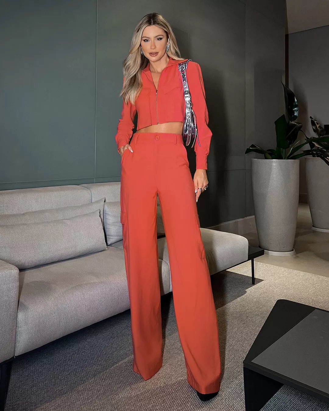 Dot Clothing - Set Dot Clothing Pantalona Telha - 1897TELHA