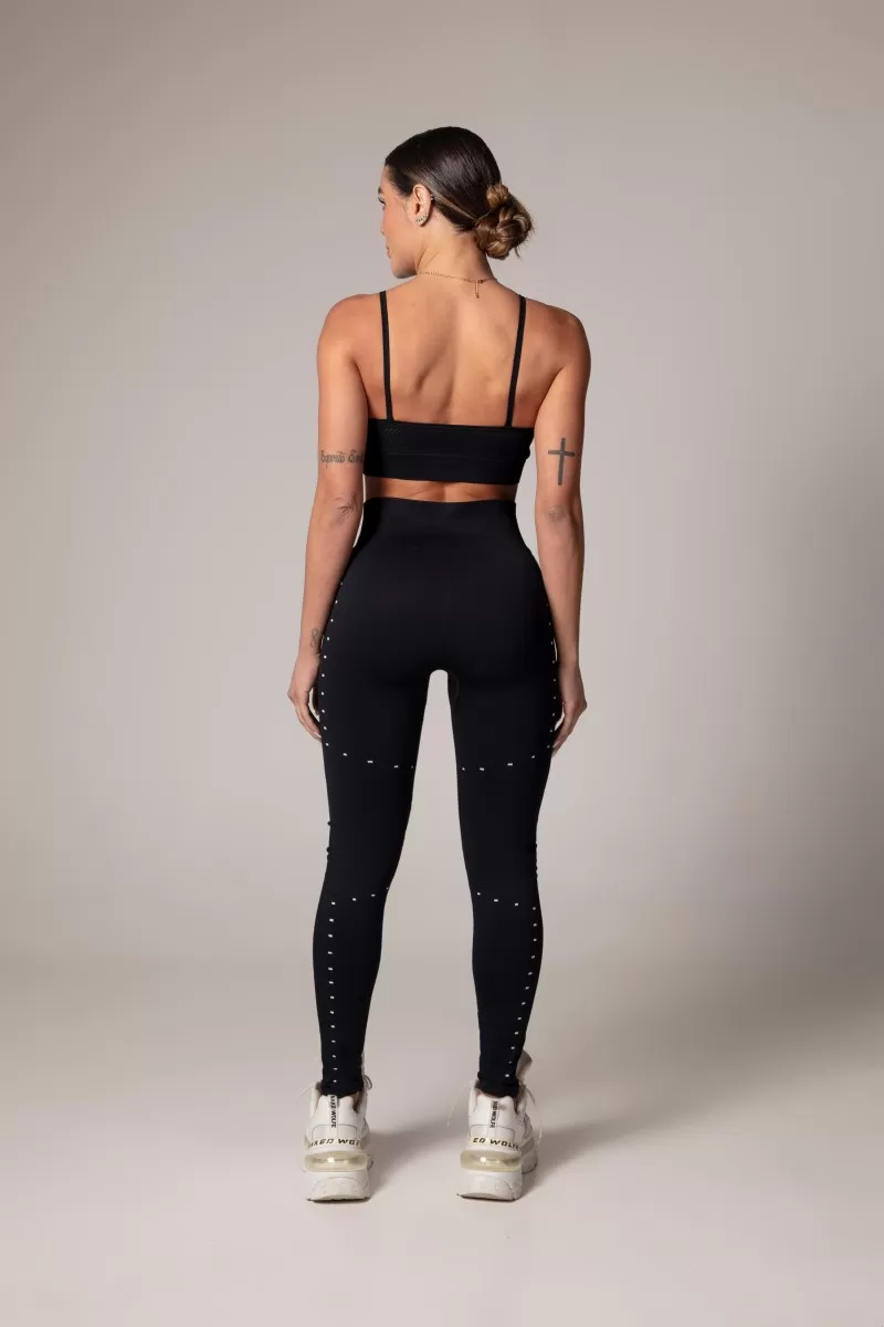 Hipkini - Top Lately Seamless Preto com bordado - 33330024