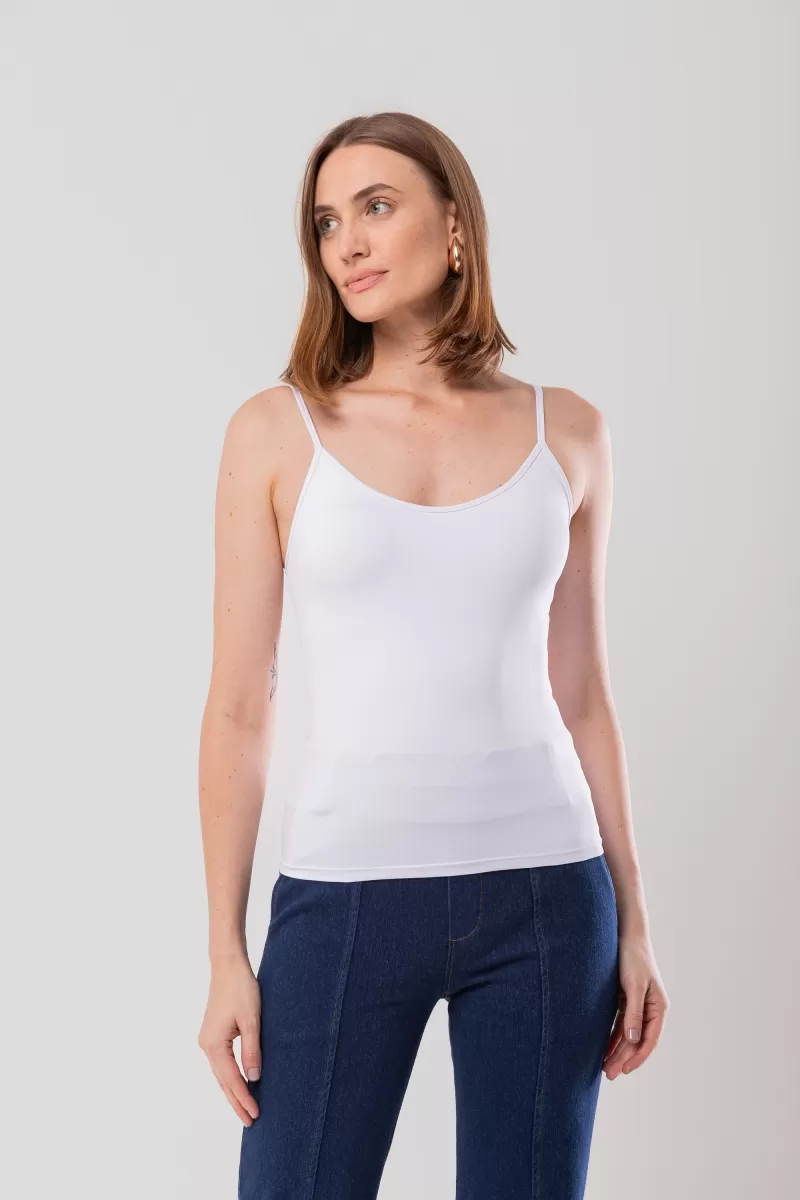 Hidrogênio - REGATA ALCA FINA AMNI BRANCO - 15621002