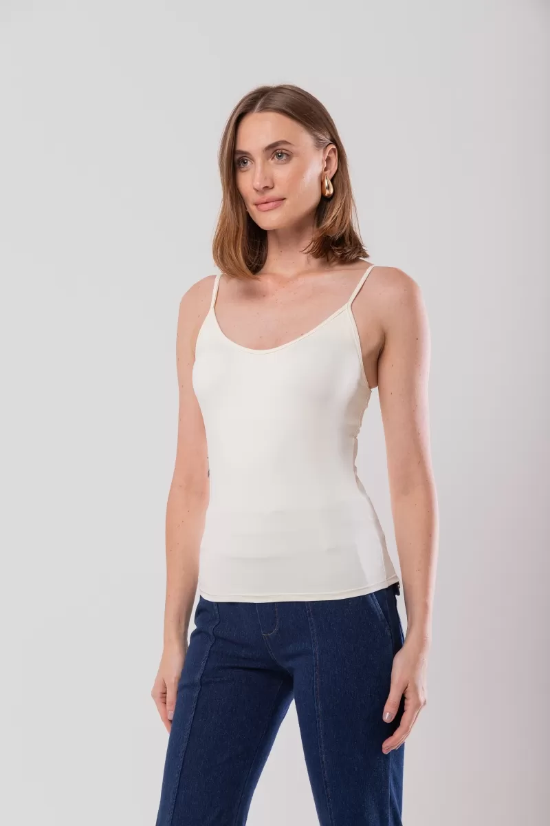 Hidrogênio - REGATA ALCA FINA AMNI OFF WHITE - 15621018
