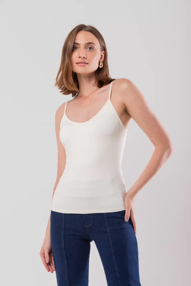Hidrogênio - REGATA ALCA FINA AMNI OFF WHITE - 15621018