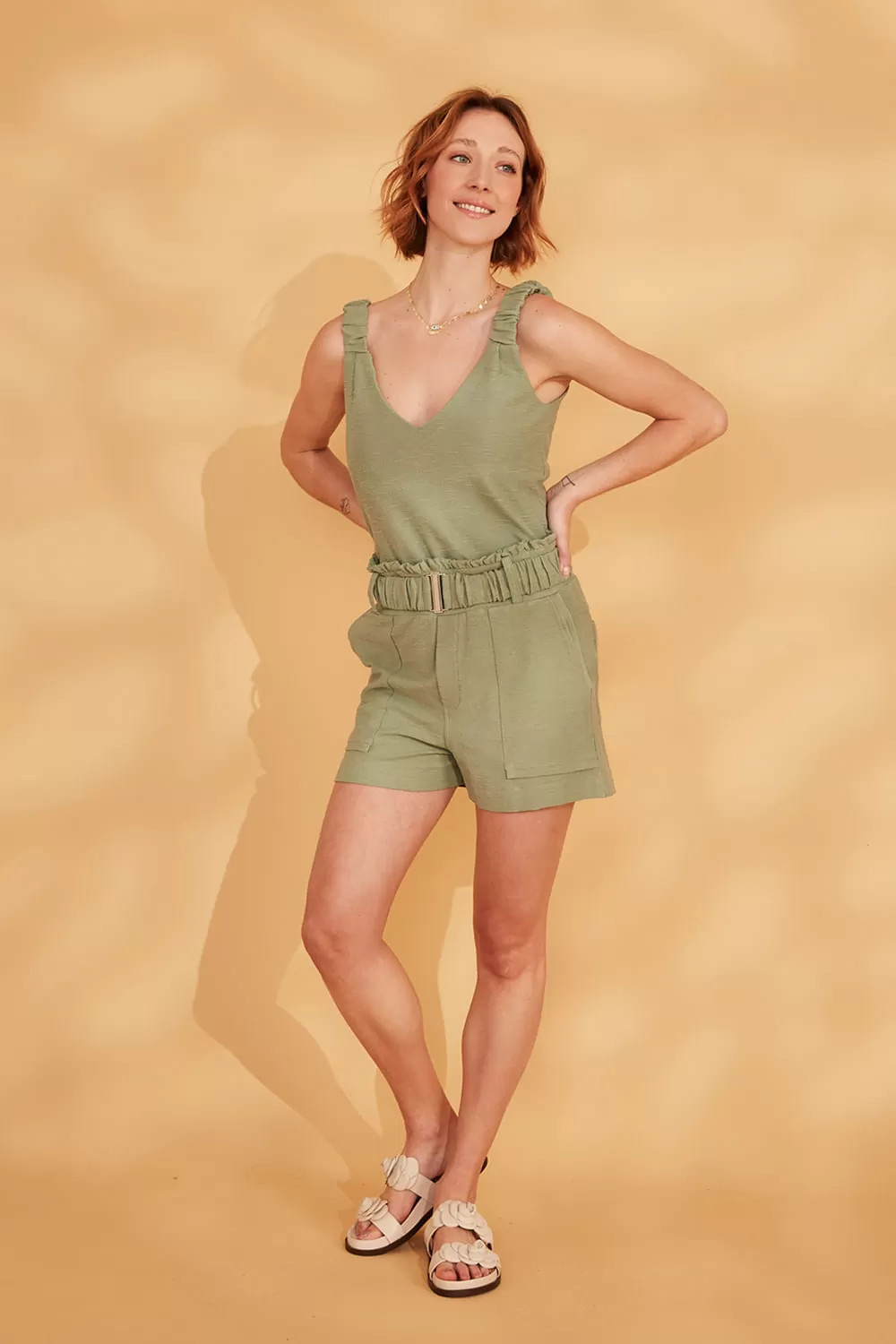 Hidrogênio - SILVER GREEN RUSHED STRAP VAT - 18891417