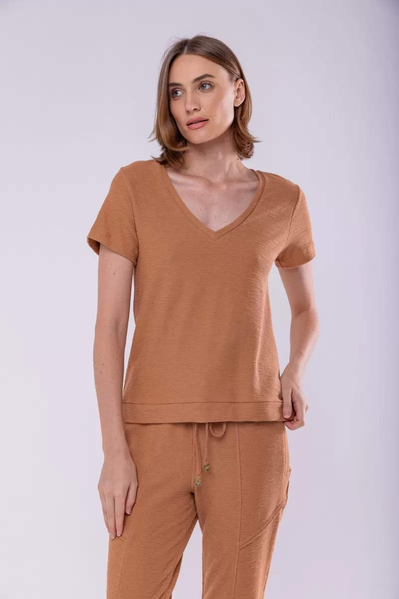 Hidrogênio - CAMISETA DE MOLETOM CAQUE - 18455380