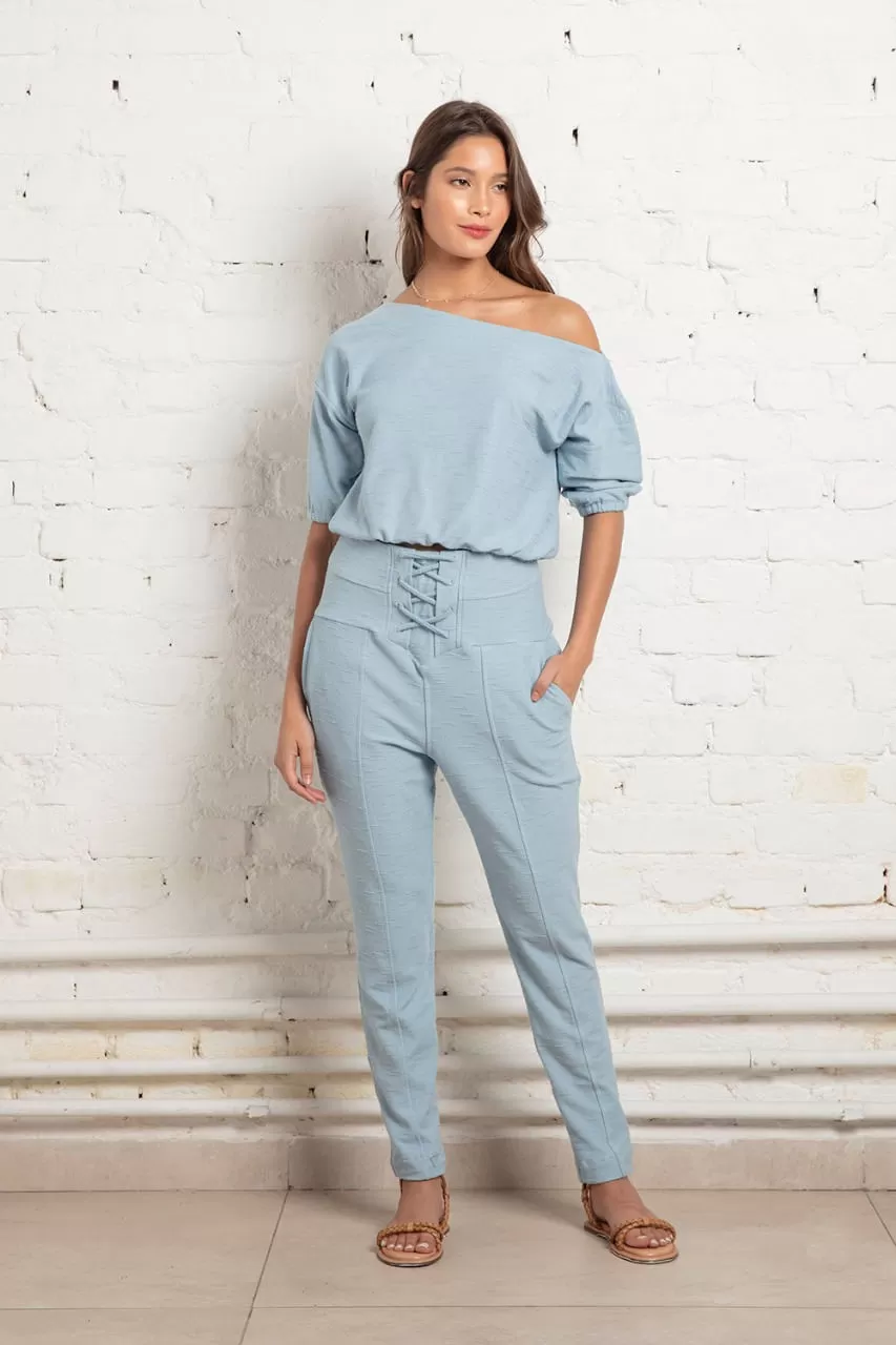 Hidrogênio - CALÇA JOGGER AISHA AZUL CLARO - 18856078