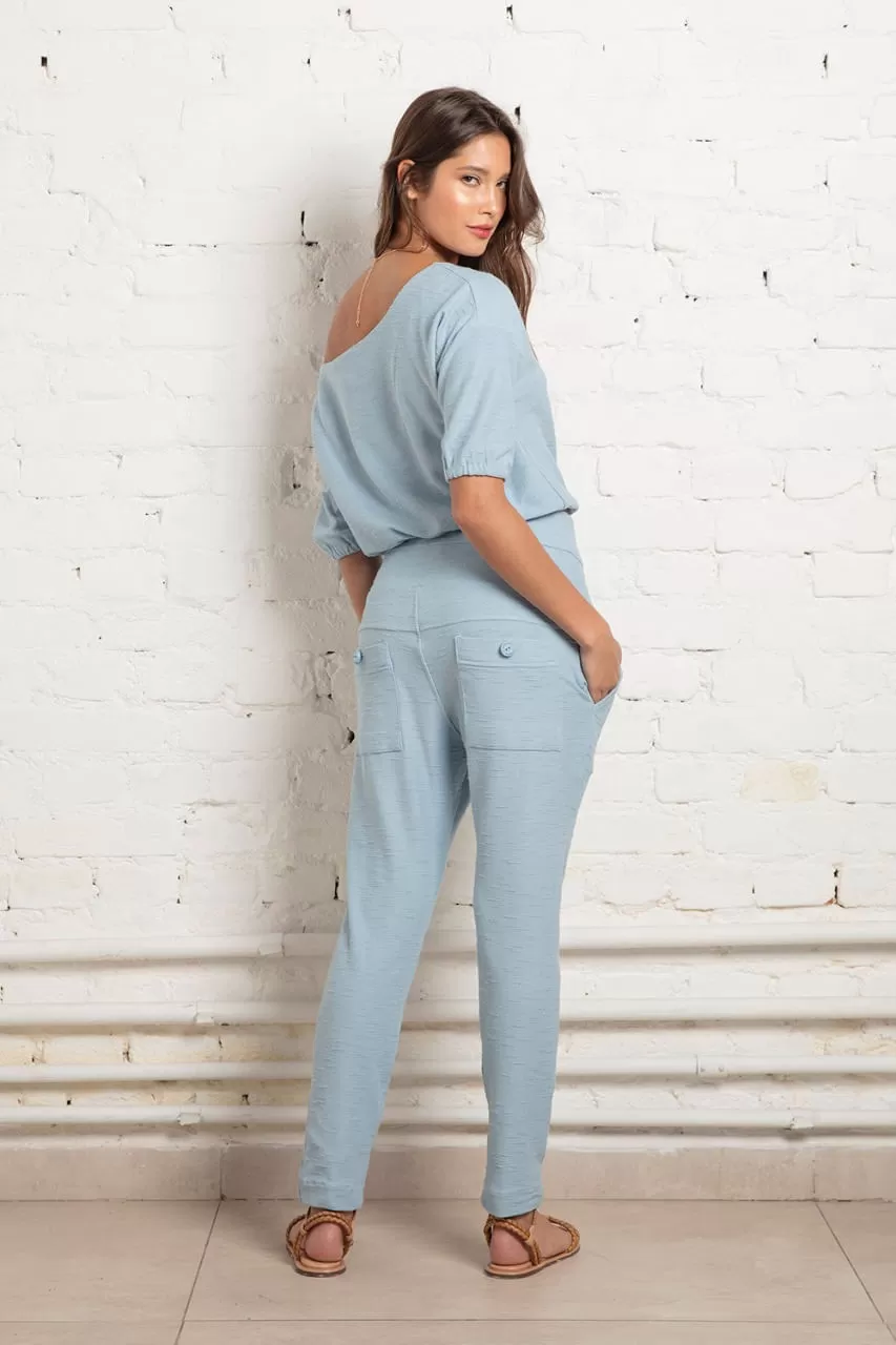 Hidrogênio - CALÇA JOGGER AISHA AZUL CLARO - 18856078