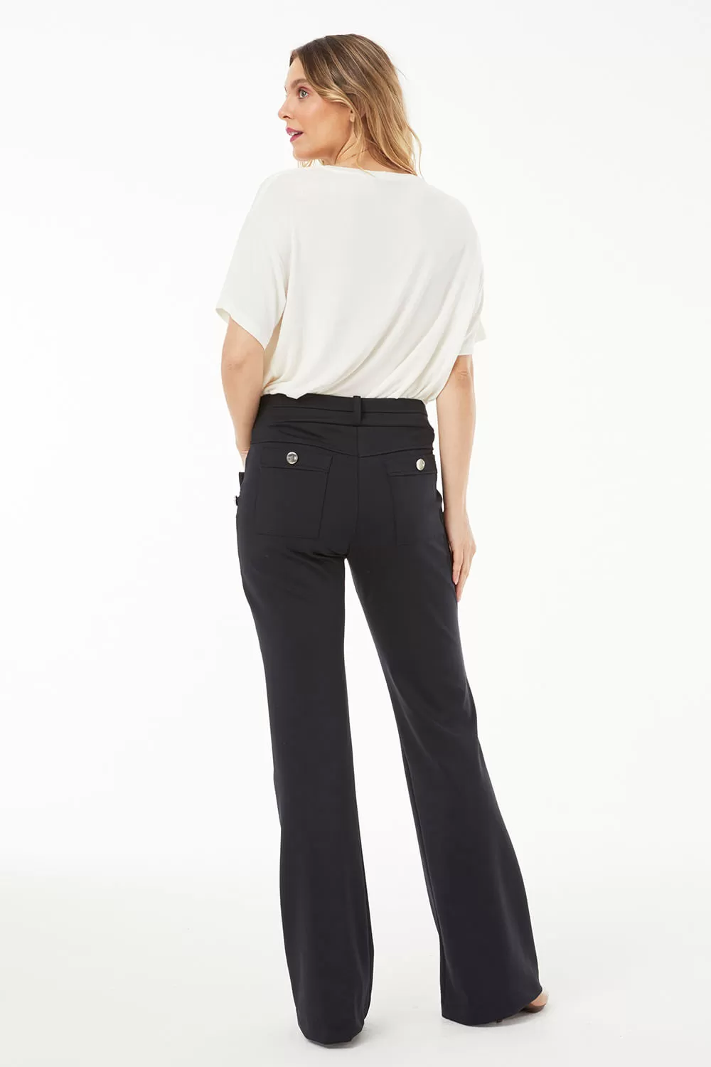 Hidrogênio - CALÇA FLARE AMORA PRETO - 19507001