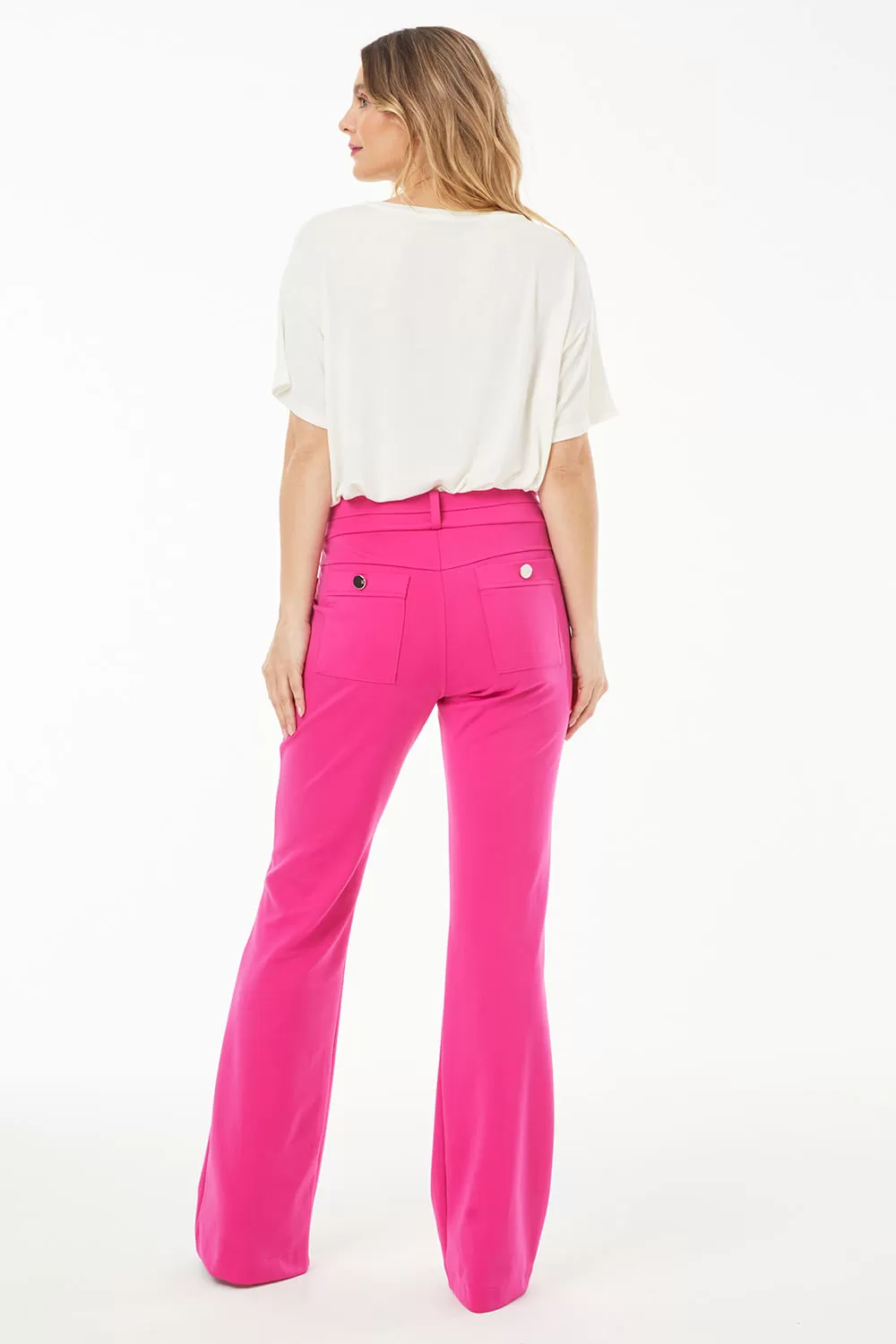 Hidrogênio - CALÇA FLARE AMORA PINK - 19507026