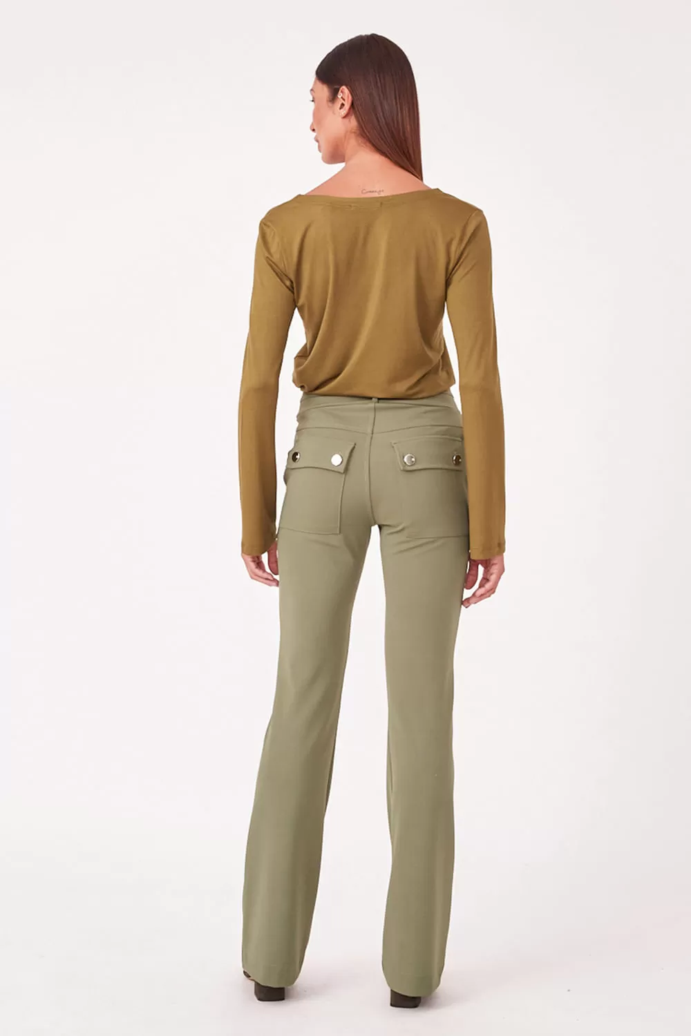 Hidrogênio - MILITARY PINK STRAIGHT PANTS - 19480005