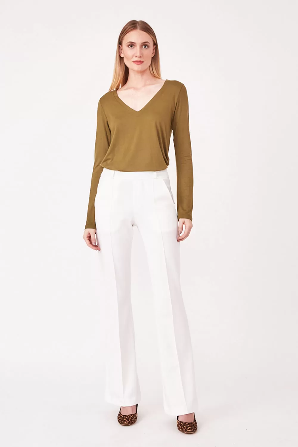 Hidrogênio - PINK STRAIGHT PANTS OFF WHITE - 19480018