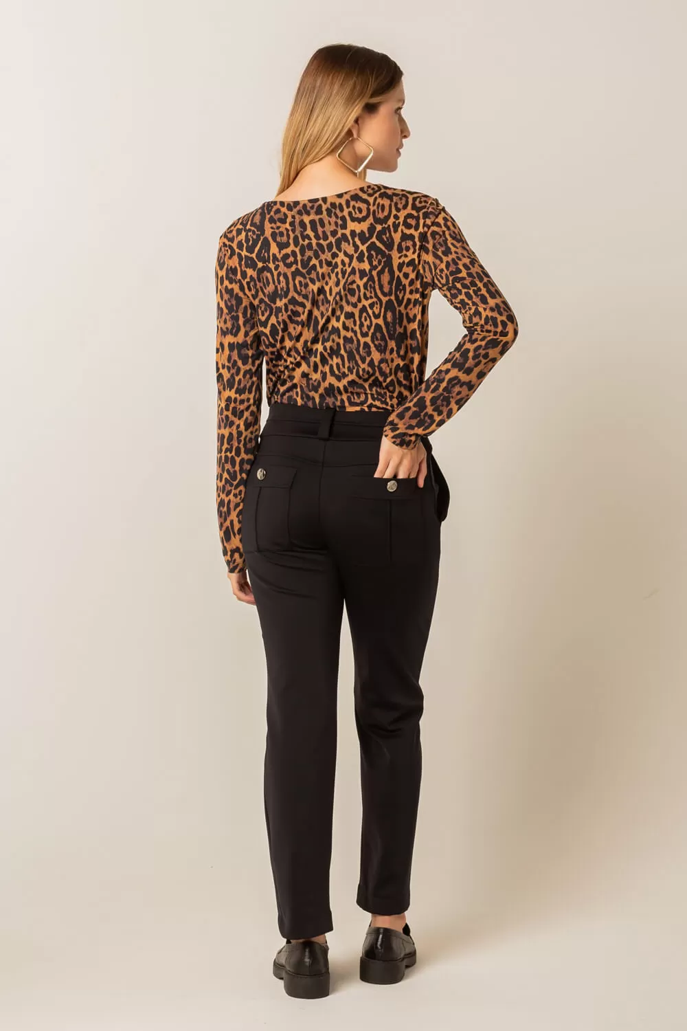 Hidrogênio - JESUINA FISHERMAN PANTS BLACK - 19645001