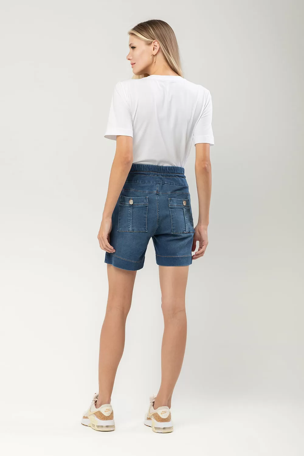 Hidrogênio - DENIM JEANS SORAIA BERMUDA - 19593042