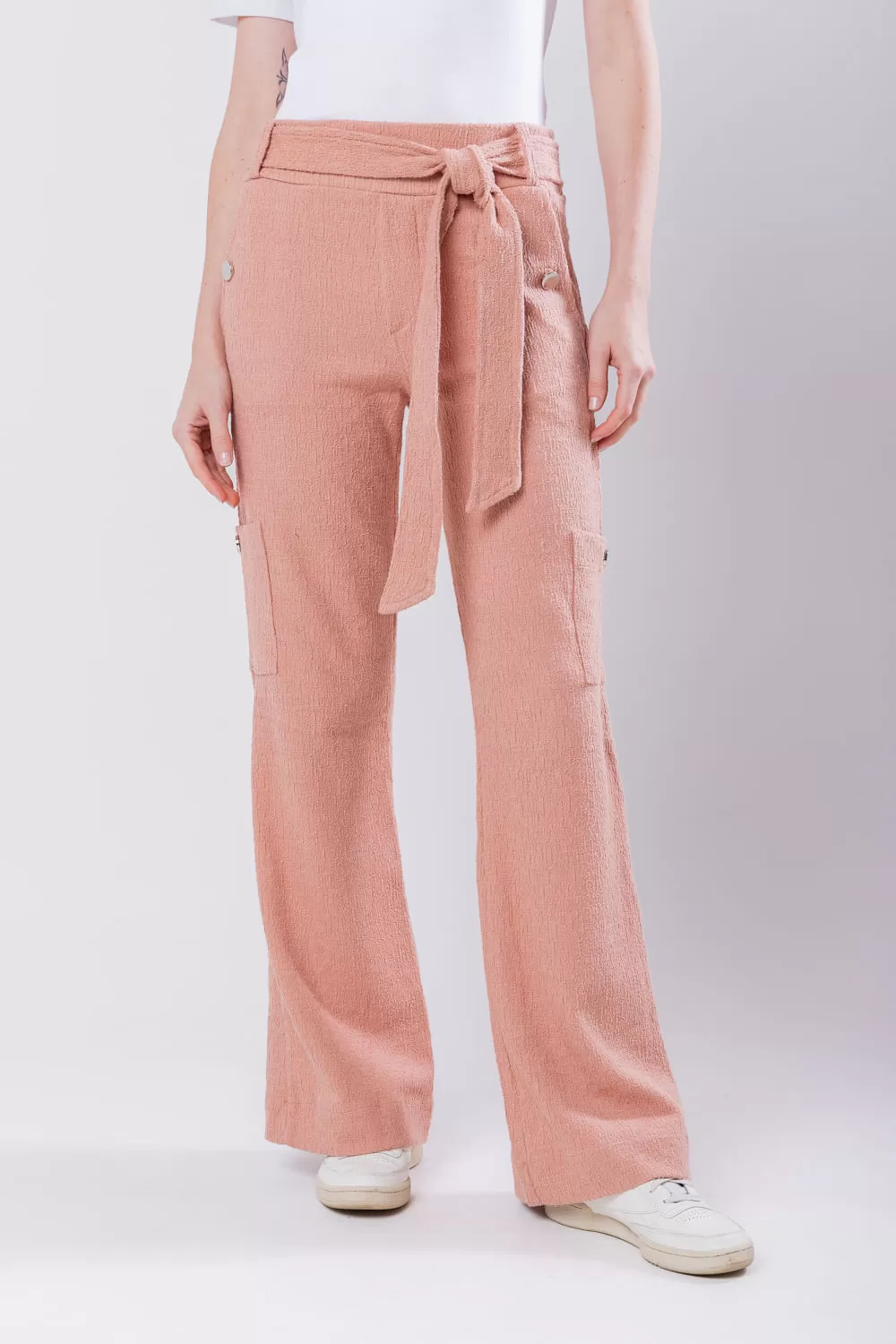 Hidrogênio - CALÇA CAMELIA PANTALONA COM BOLSO LATERAIS ROSE - 19039070
