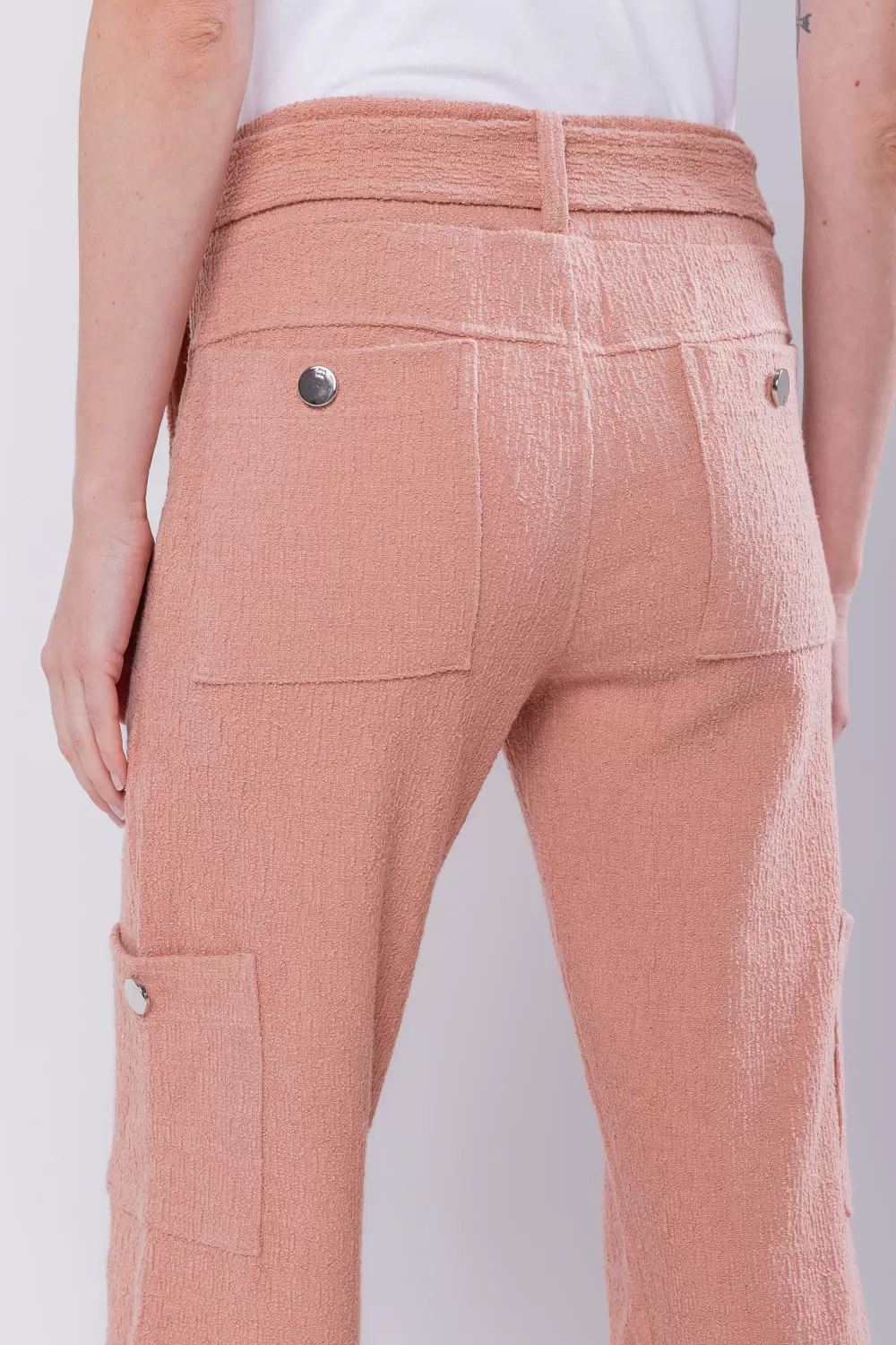 Hidrogênio - CALÇA CAMELIA PANTALONA COM BOLSO LATERAIS ROSE - 19039070