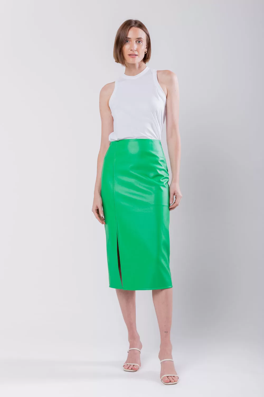 Hidrogênio - SAIA COM FENDA VERDE HILLS - 19738500