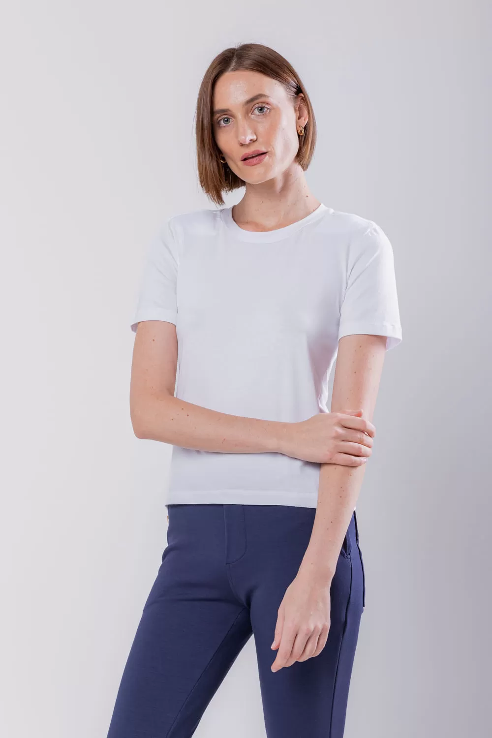 Hidrogênio - BLUSA COM OMBREIRA BRANCO - 19735002