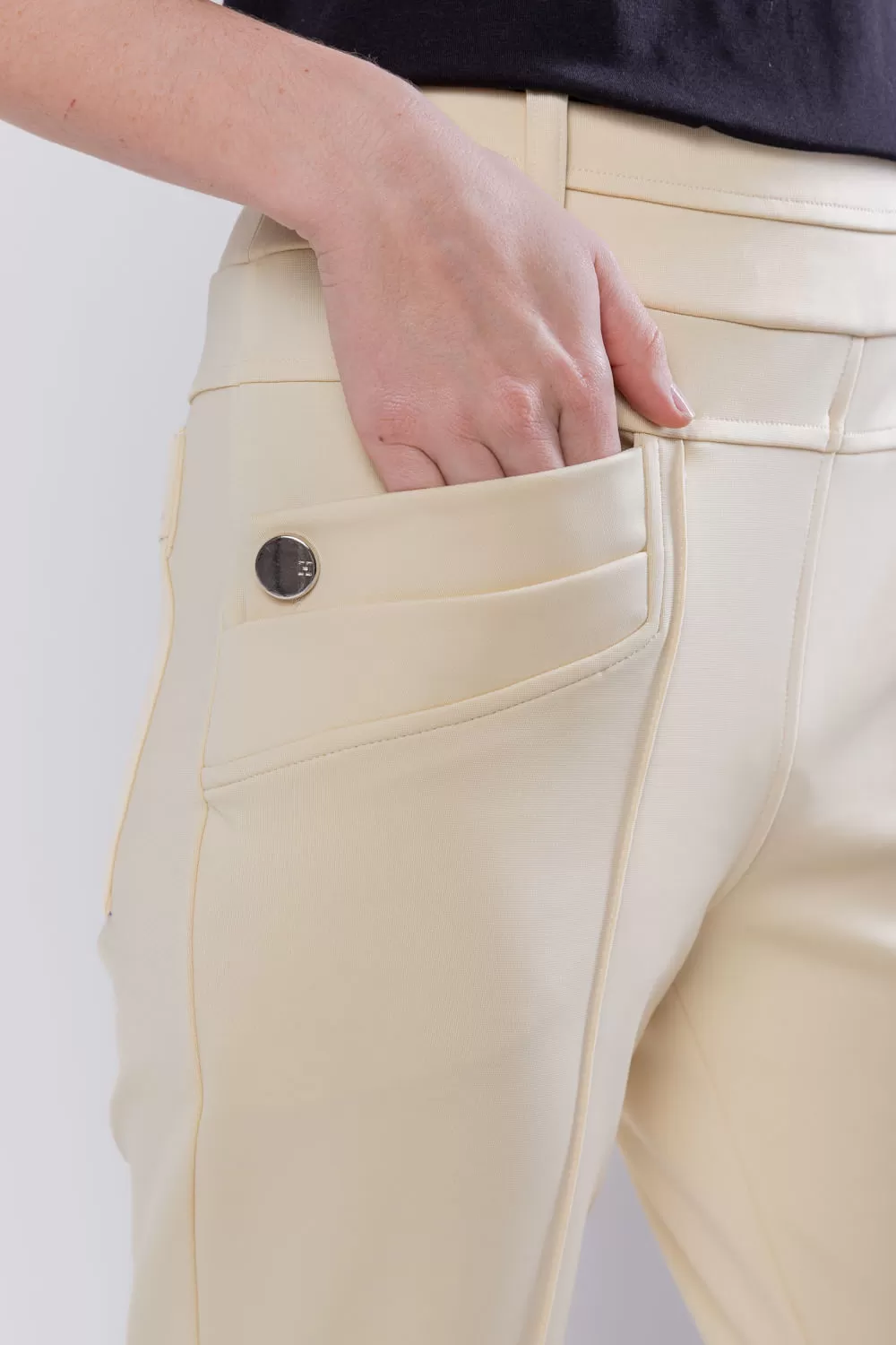 Hidrogênio - CAMILA BEIGE FISHERMAN PANTS - 19510003