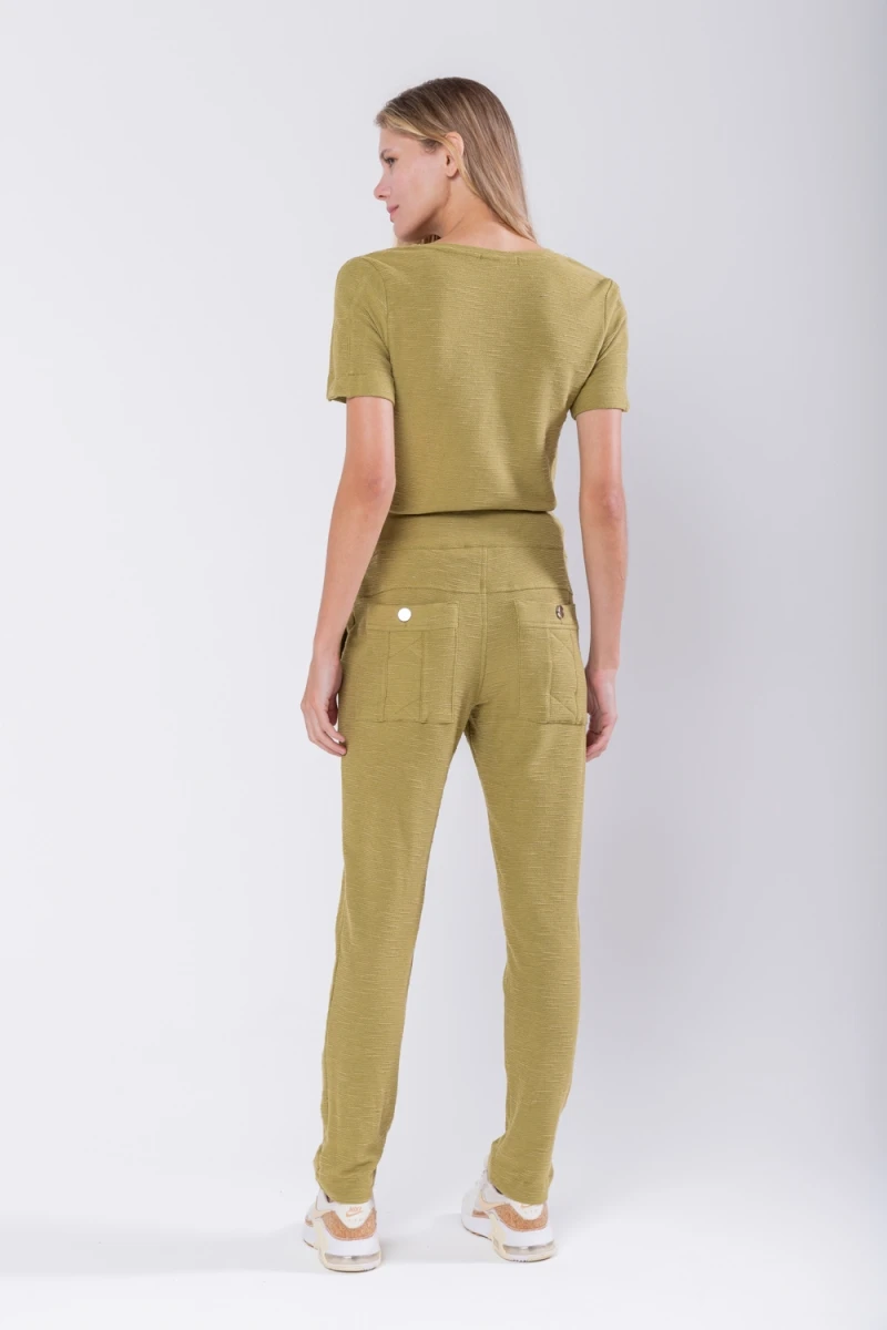 Hidrogênio - GREEN V-NECK BASIC BLOUSE - 19758009