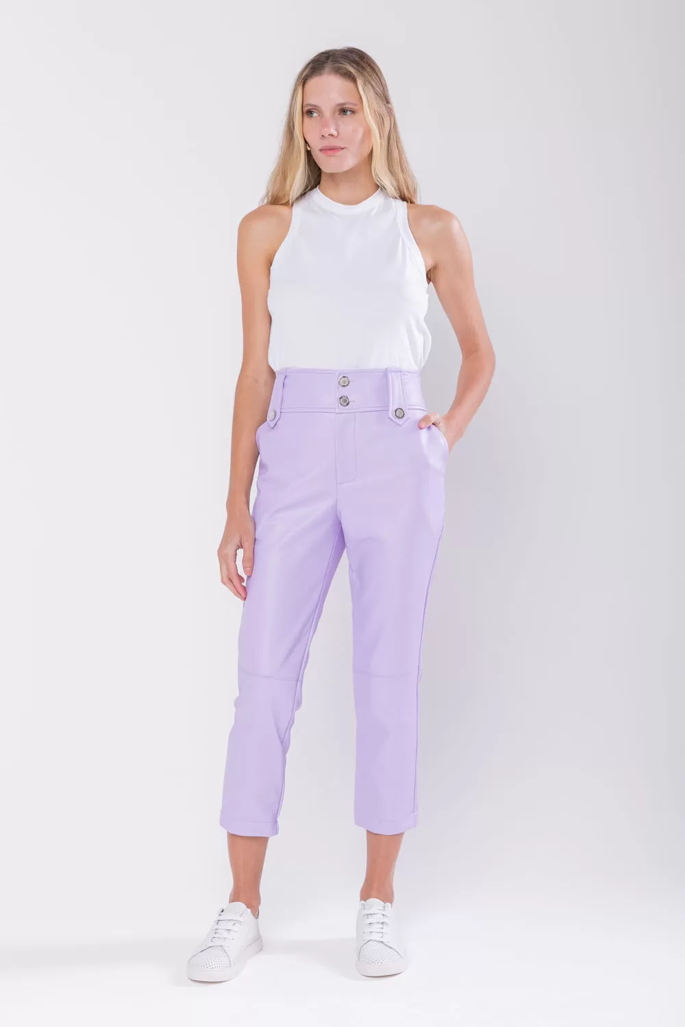 Hidrogênio - KAREN LILAS FISHERMAN PANTS - 19746027