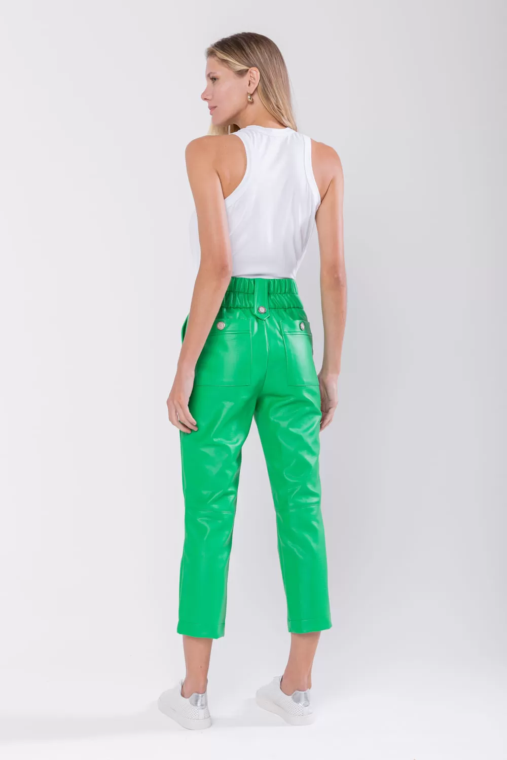 Hidrogênio - KAREN HILLS GREEN FISHER PANTS - 19746500