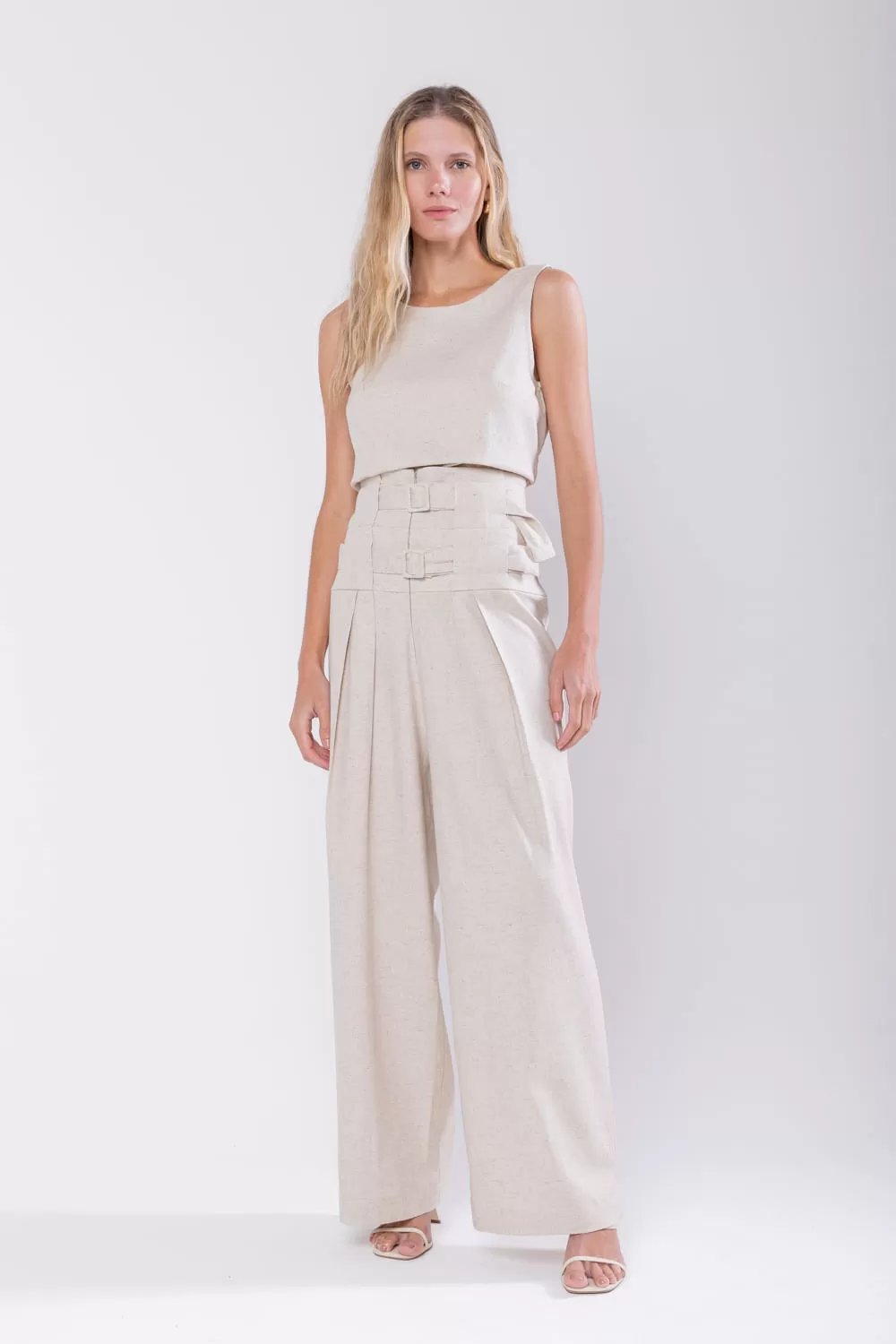 Hidrogênio - ORIGINAL BEIGE ROUND-NECK VAT - 19764509