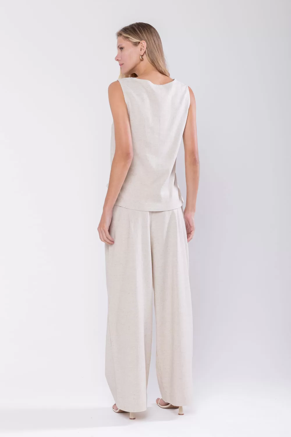 Hidrogênio - ORIGINAL BEIGE ROUND-NECK VAT - 19764509